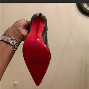 Authentic Christian Louboutin heels. Gently worn. Dust bag & box available.
